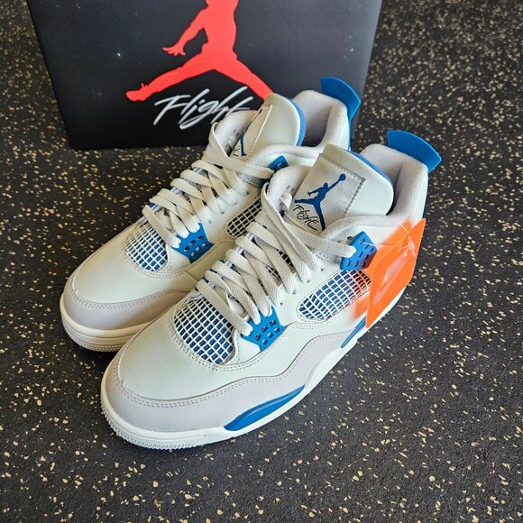Air Jordan 4 Retro Military Industrial Blue FV5029-141 Men's Size 11.5 - Picture 2 of 8